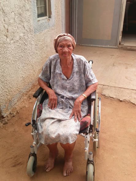 Wheelchair donation January 2016 - recipient 1