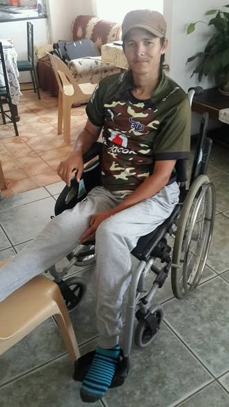 Wheelchair donation January 2016 - recipient 3