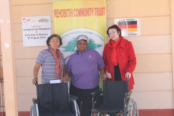 Wheelchair donation July 2016 - Lebenschule